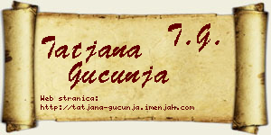 Tatjana Gucunja vizit kartica